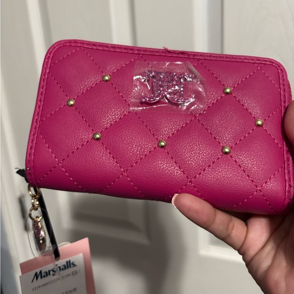 Juicy Couture Handbags - Juicy Couture Fuchsia Quilted Wallet